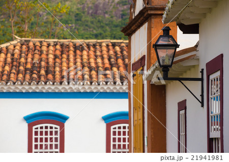 streets of the historical town Tiradentes Brazil 21941981