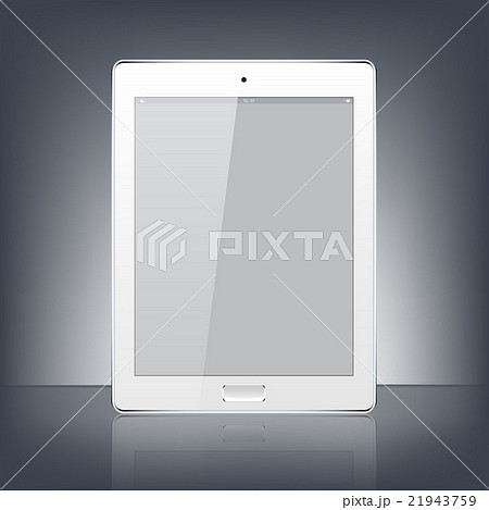Modern white digital tablet PC isolated on the 21943759