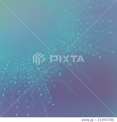 Blue graphic background molecule and communication 21943760