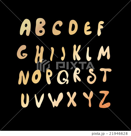 hand drawn latin alphabet  21946628
