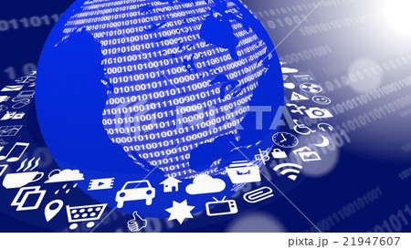 IOT concept globe with icons ring IOT concept globe with icons ring 21947607