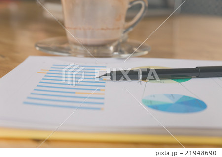pen, business document and empty coffee cup pen, business document and empty coffee cup 21948690