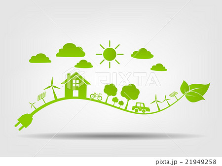 Eco Friendly Conceptのイラスト素材