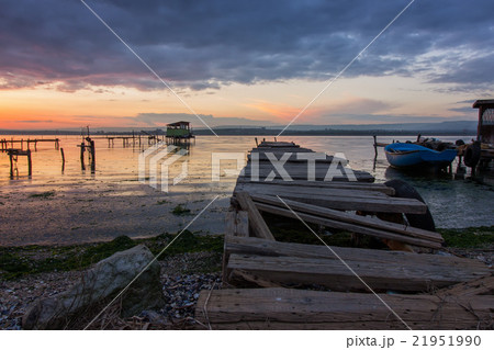 old wooden pier , close up old wooden pier , close up 21951990