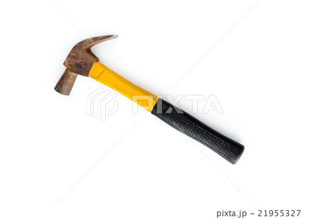 Old rusty hammer isolated on white Old rusty hammer isolated on white 21955327