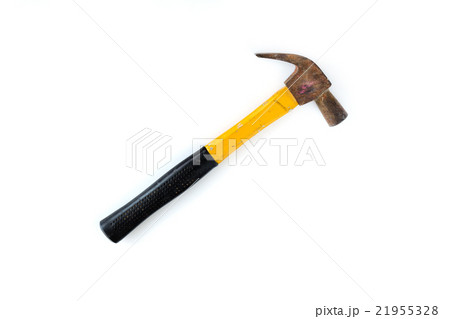 Old rusty hammer isolated on white Old rusty hammer isolated on white 21955328
