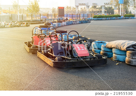 Go-kart in the park on karting track 21955530