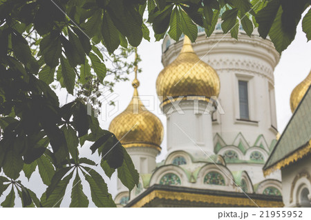 colorful Russian St. Nicholas church in Sofia 21955952