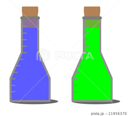 ビン入り液体のイラスト素材