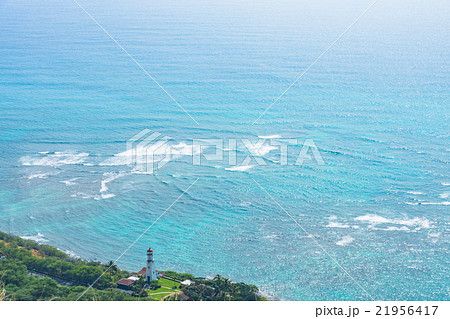 【ハワイ】ダイヤモンドヘッドより眺めるハワイの自然風景 【ハワイ】ダイヤモンドヘッドより眺めるハワイの自然風景 21956417