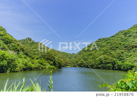 夏の鋸山ダム風景 21958870