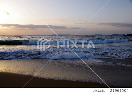 日本海 夕焼け 日本海 夕焼け 21961504