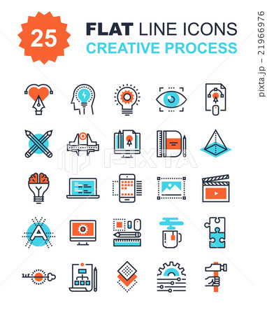 Creative Process Icons Creative Process Icons 21966976