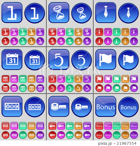 One, Hourglass, Tie, Calendar, Five, Flag, Currenc One, Hourglass, Tie, Calendar, Five, Flag, Currenc 21967554