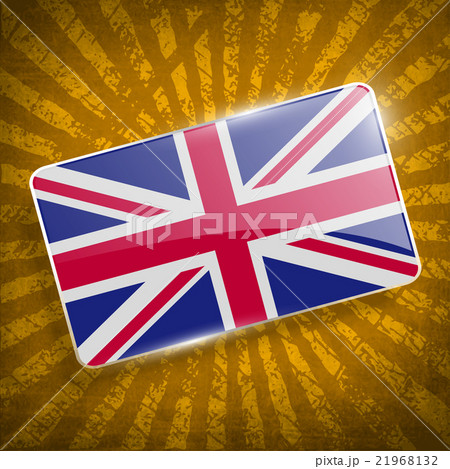 Flag of United Kingdom with old texture. Vector 21968132