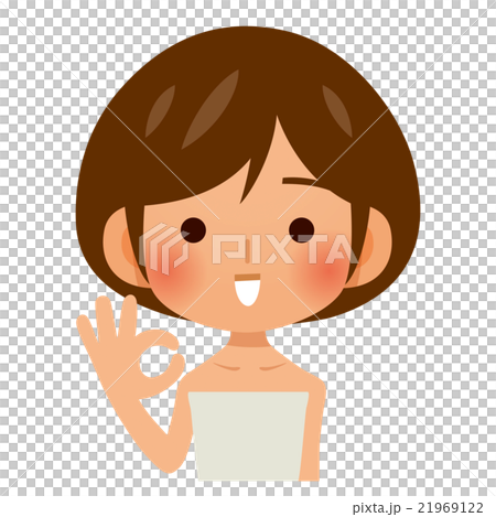 A woman giving OK 21969122
