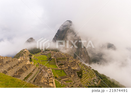 First light on Machu Picchu from opening clouds First light on Machu Picchu from opening clouds 21974491