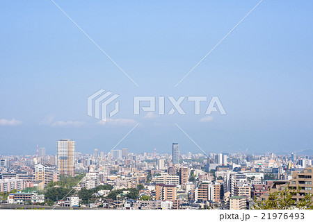 アジアの玄関都市福岡　早良区西方面から市内中心　2016春 21976493