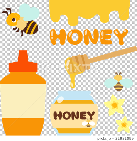 Bottles / bottles with honey, bees 21981099