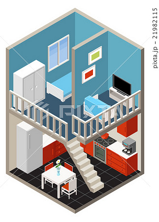 Vector isometric house 21982115