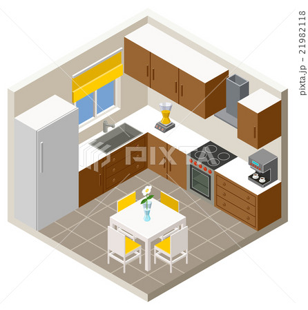 Vector isometric kitchen 21982118