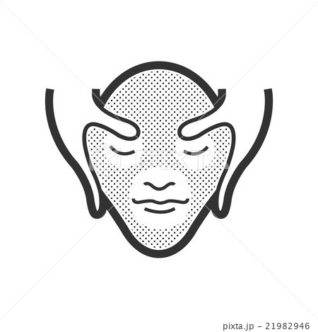Facial massage icon Facial massage icon 21982946