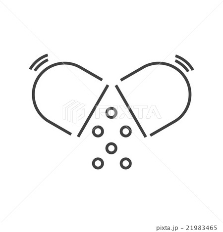 line icons Medical Pharmacist, open Pill icon 21983465