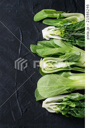 Assortment of raw bok choy 21986246