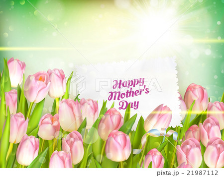 Bouquet of tulips. EPS 10 21987112