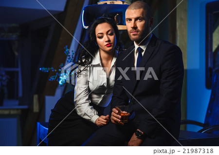 Couple indoors. Office romance concept Couple indoors. Office romance concept 21987318