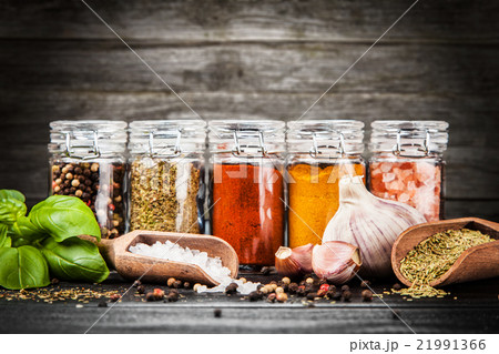 Set of different herbs and spice Set of different herbs and spice 21991366