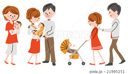 赤ちゃん　家族 21995251