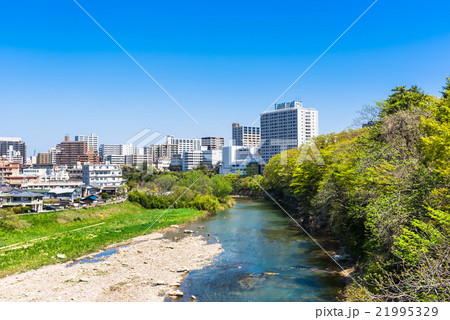 広瀬川と仙台の町並み 広瀬川と仙台の町並み 21995329