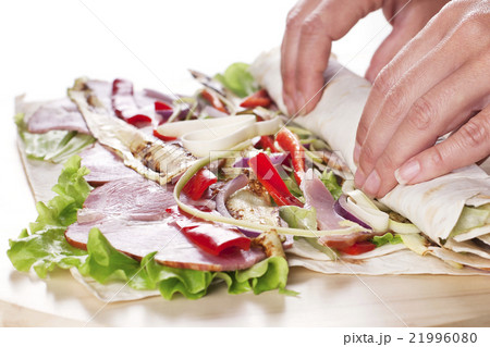 Healthy Salad Tortilla wraps 21996080