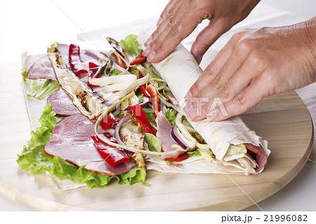 Healthy Salad Tortilla wraps 21996082