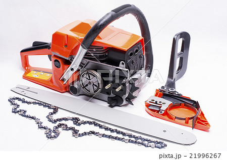 組立前のエンジン式チェーンソー 21996267