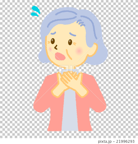 シニア女性 心配 シニア女性 心配 21996293