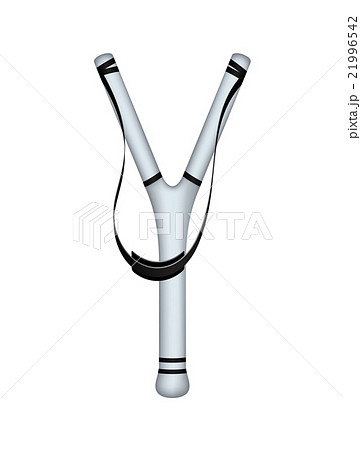 Catapult in light blue design on white background 21996542