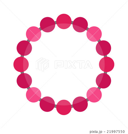 Red necklace isolated on white background. Red necklace isolated on white background. 21997550