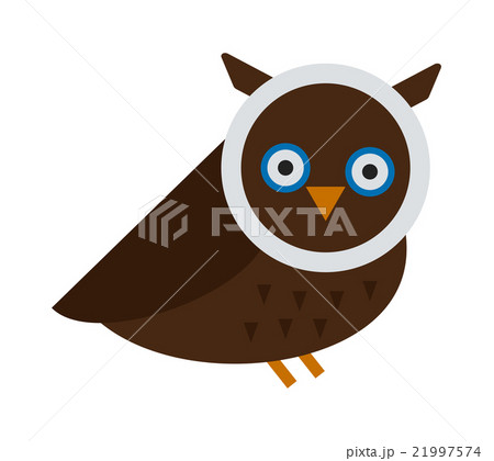 Owl wild bird cartoon vector 21997574