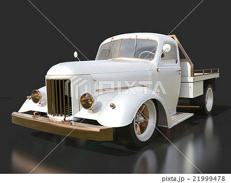 Old restored pickup. Pick-up in the style of hot 21999478