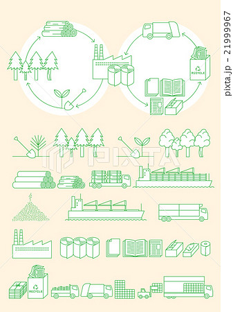 紙のリサイクルイメージ 21999967