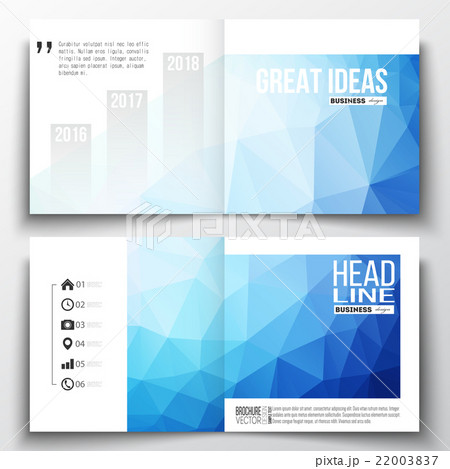 Vector set of square design brochure template Vector set of square design brochure template 22003837
