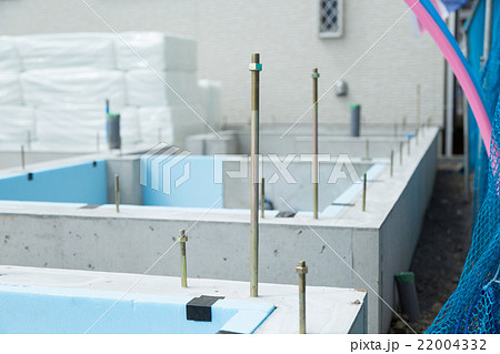 耐震構造の住宅基礎　ベタ基礎　ホールダウン金物 22004332