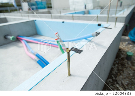 耐震構造の住宅基礎 ベタ基礎 ホールダウン金物 耐震構造の住宅基礎 ベタ基礎 ホールダウン金物 22004333