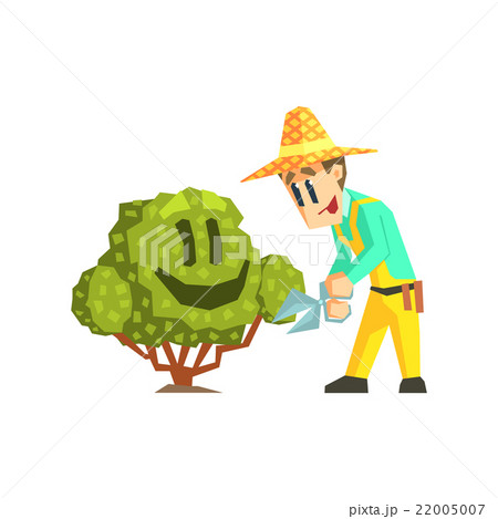 Guy Cutting The Bush 22005007