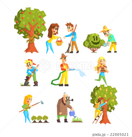 Collection of Fruit Farm Illustrations Collection of Fruit Farm Illustrations 22005021