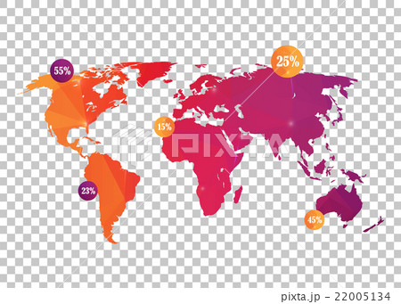 Abstract creative concept vector map of the world 22005134
