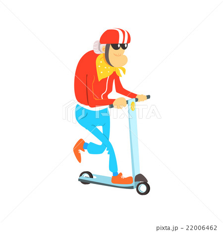 Old Lady On Scooter 22006462