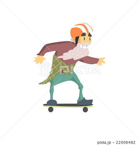 Old Man On Skateboard 22006482